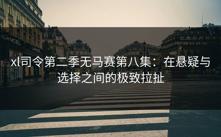 xl司令第二季无马赛第八集:在悬疑与选择之间的极致拉扯 xl司令第二季无马赛第八集:在悬疑与选择之间的极致拉扯